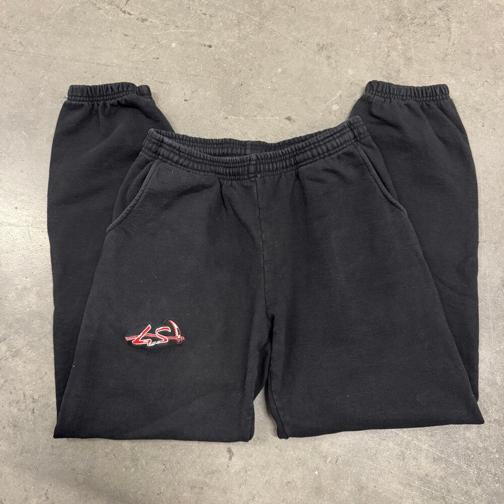 Vintage Y2K Lost Souls Black Embroidered Heavy Streetwear Jogger Sweatpant M